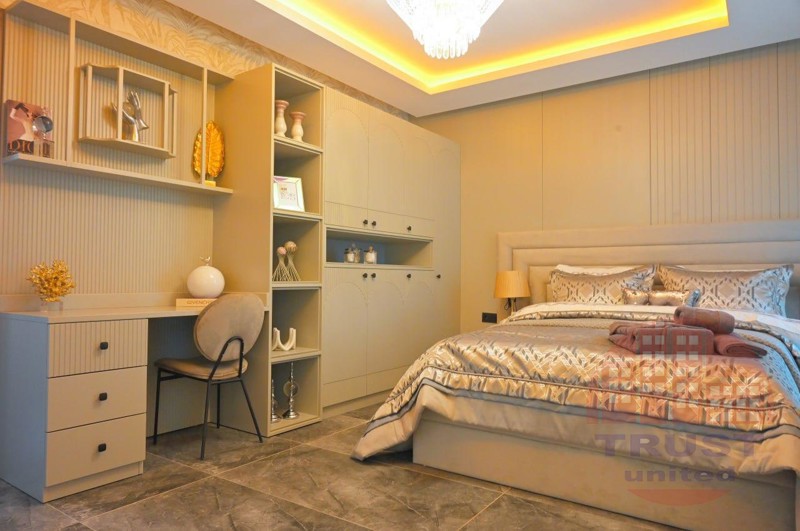 Magnificent 5+2 villa for Turkish citizenship in Kızılcaşehir's elite and green district of Alanya