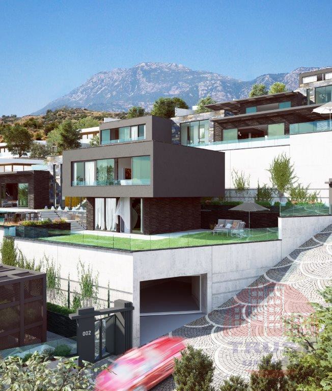 Deluxe villas with charming sea and Alanya castle views