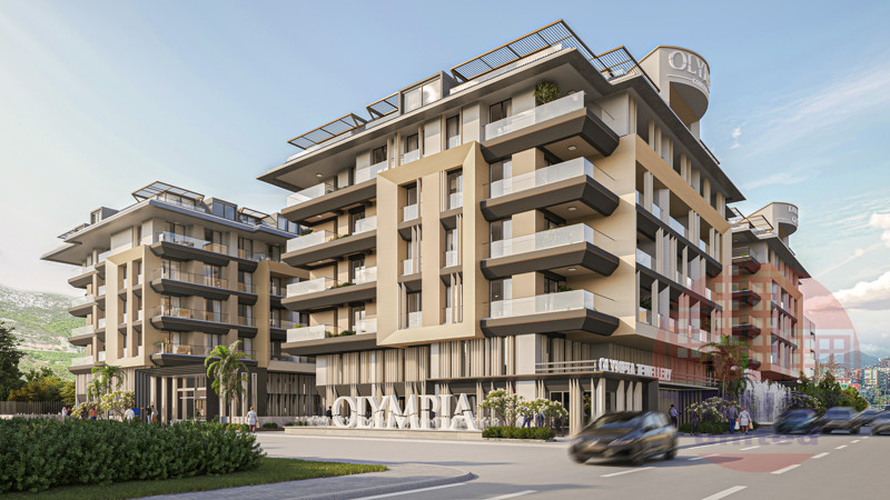 Luxury residential complex in a city center of Alanya - premium central living in a walking distance  from the famous Ceopatra Beach.