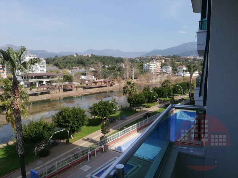 Spacious 2+1 furnished apartment with river view in Kestel, Alanya