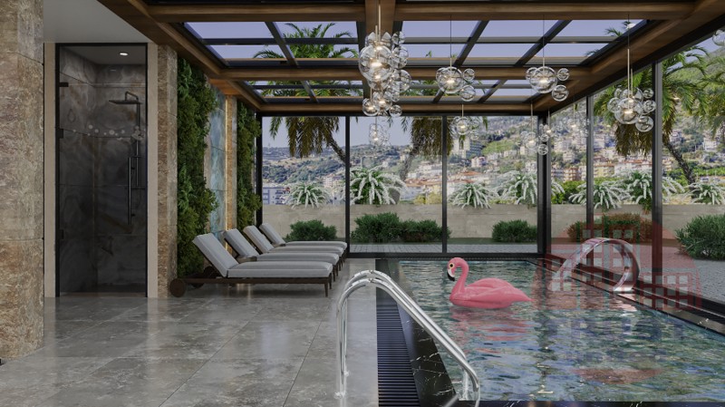 Luxury residential complex in a city center of Alanya - premium central living in a walking distance  from the famous Ceopatra Beach.