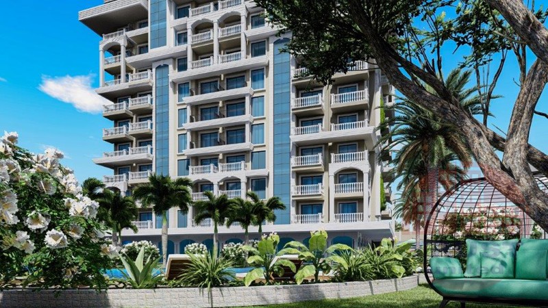 Stylish elegant apartments for sale in Alanya's green Avsallar District
