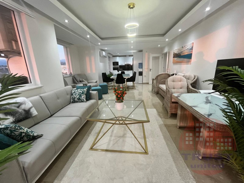 Spectacular 3+1 sea view penthouse in premium Konakli resort complex