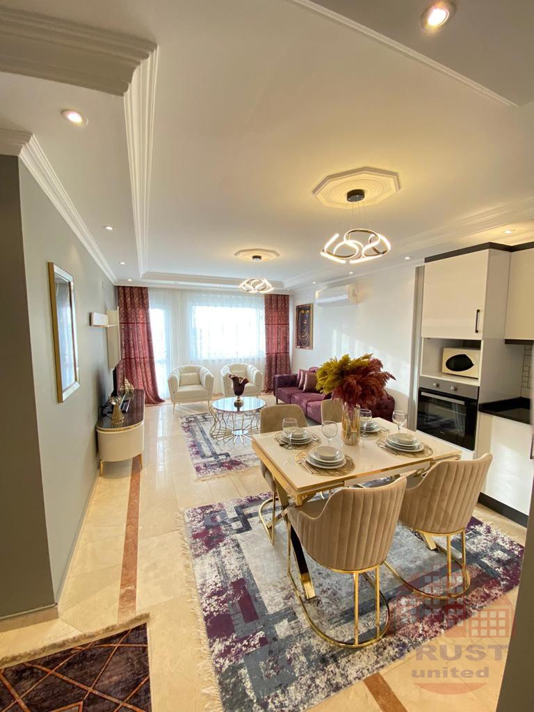 Spacious 2+1 furnished apartment in premium Tosmur complex, Alanya
