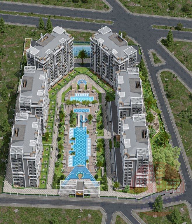 Grand residential complex in a walking distance from the sea in Avsallar