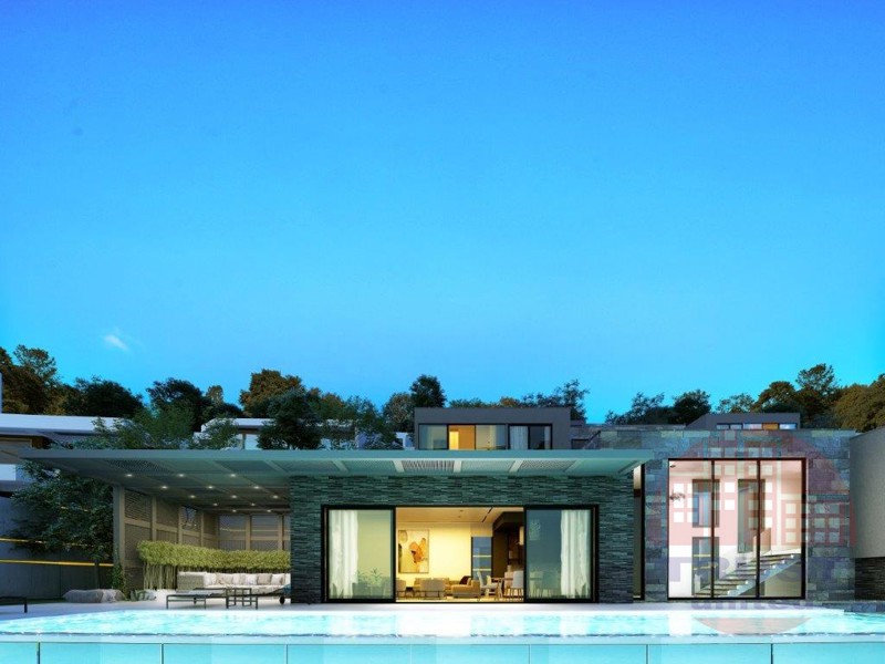 Deluxe villas with charming sea and Alanya castle views