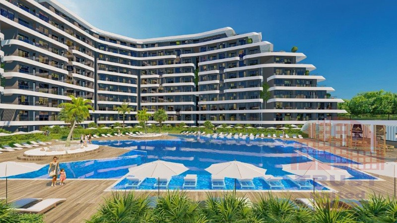 Luxury apartments suitable for Turkish citizenship in in Altintash, Antalya