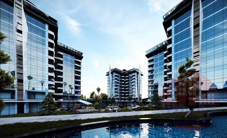Luxury resort complex in Avsallar, Alanya.
