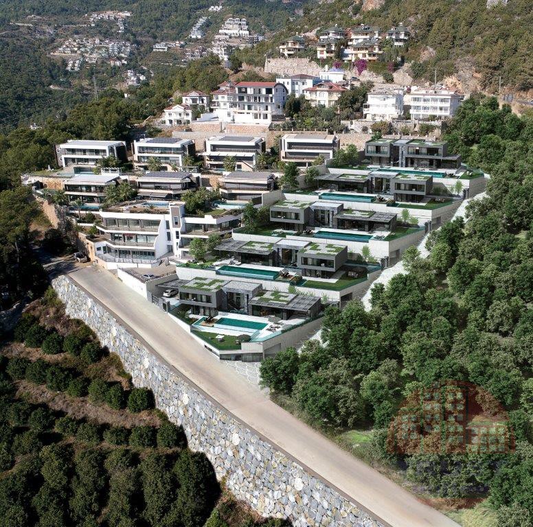 Deluxe villas with charming sea and Alanya castle views