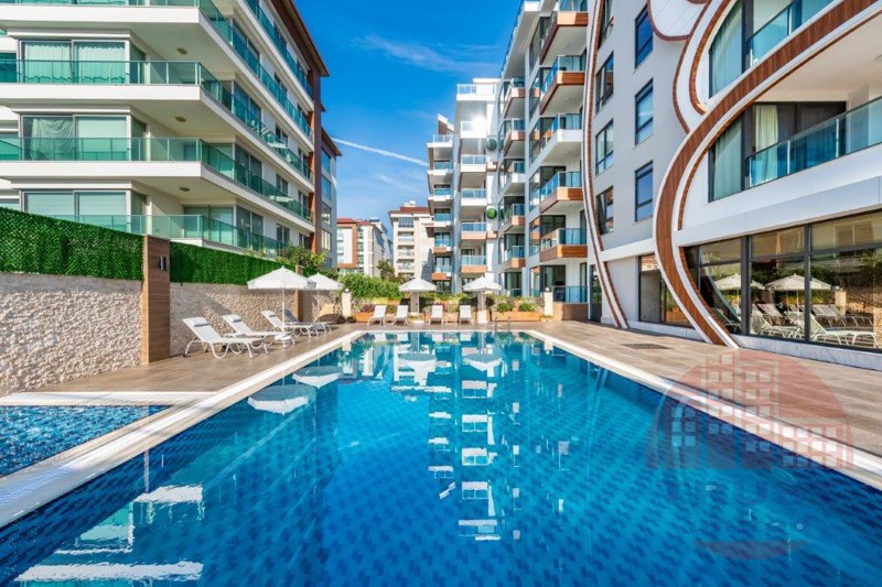 Exclusive seafront penthouse at modern residence in Kestel, Alanya