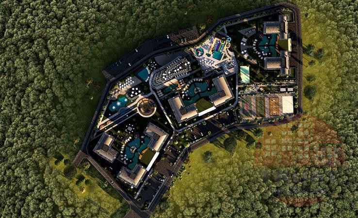 Luxury resort complex in Avsallar, Alanya.