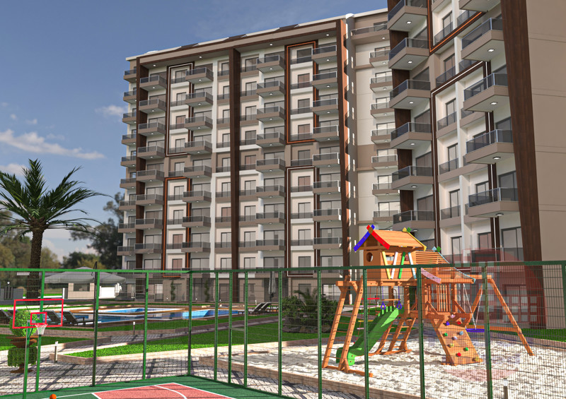 Contemporary family apartments in Gazipasha district of Alanya