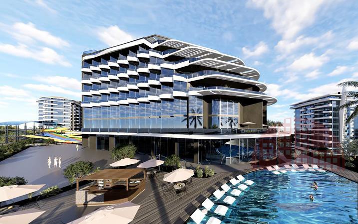 Luxury resort complex in Avsallar, Alanya.