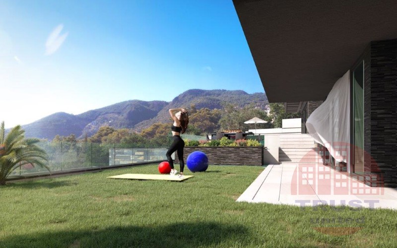 Deluxe villas with charming sea and Alanya castle views