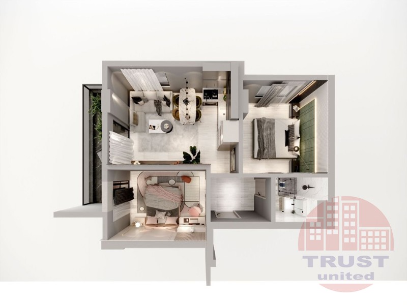 Luxury ready-made apartments in the center of Alanya