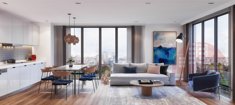 Premium apartments in minimalistic residential complex in Basin Ekspres, Istanbul