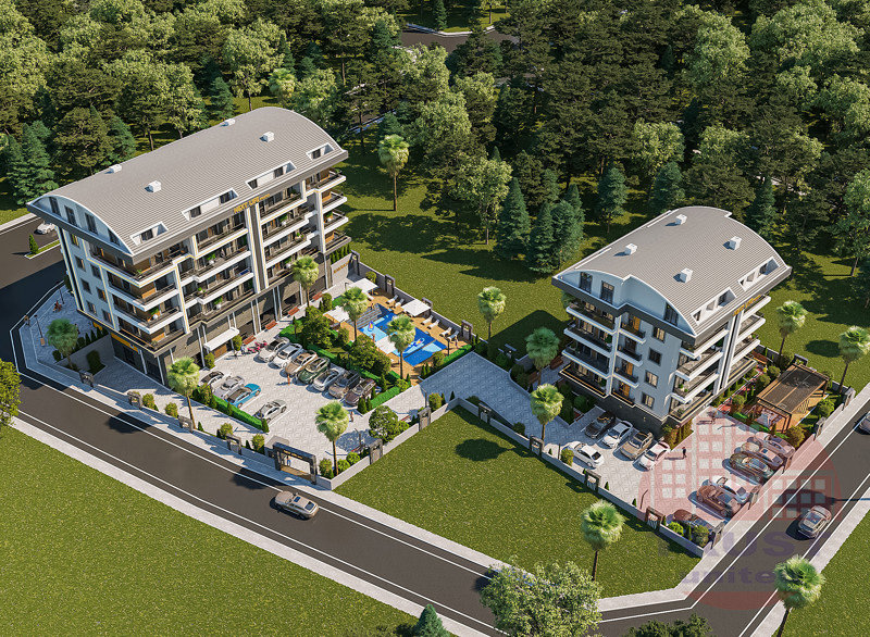 Modern project in university district of Alanya, Kestel