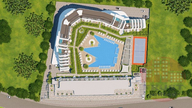 Luxury apartments suitable for Turkish citizenship in in Altintash, Antalya
