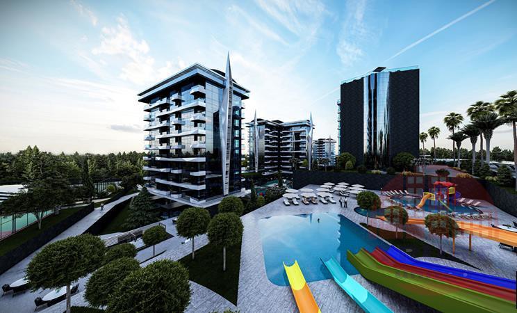 Luxury resort complex in Avsallar, Alanya.