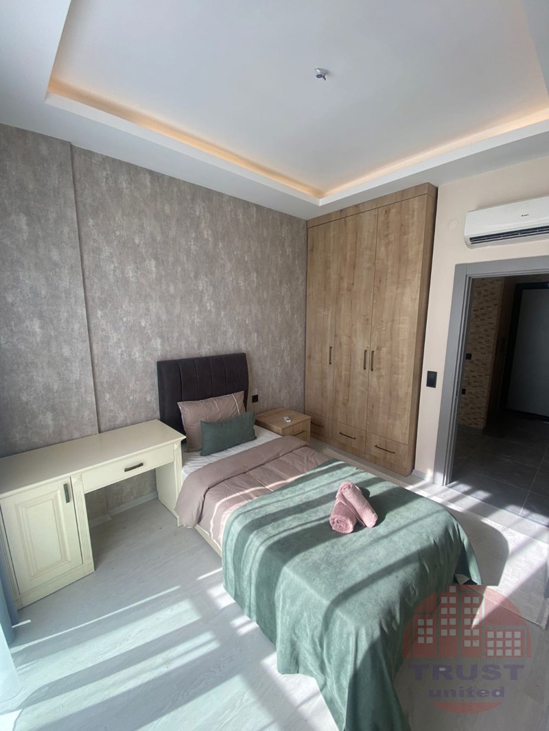 Exclusive 2+1 furnished apartment with sea views in Avsallar, Alanya