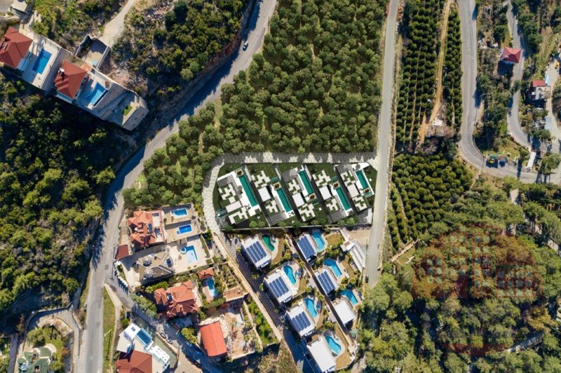 Deluxe villas with charming sea and Alanya castle views