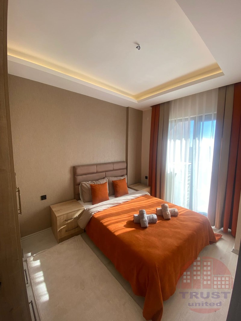 Exclusive 2+1 furnished apartment with sea views in Avsallar, Alanya