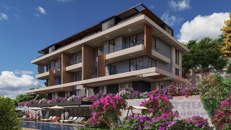 Royal apartments bear the beach in Alanya city center