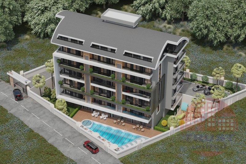Stunning penthouse with forest and sea views in Avsallar