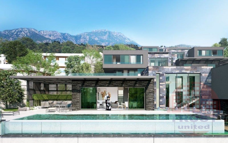 Deluxe villas with charming sea and Alanya castle views