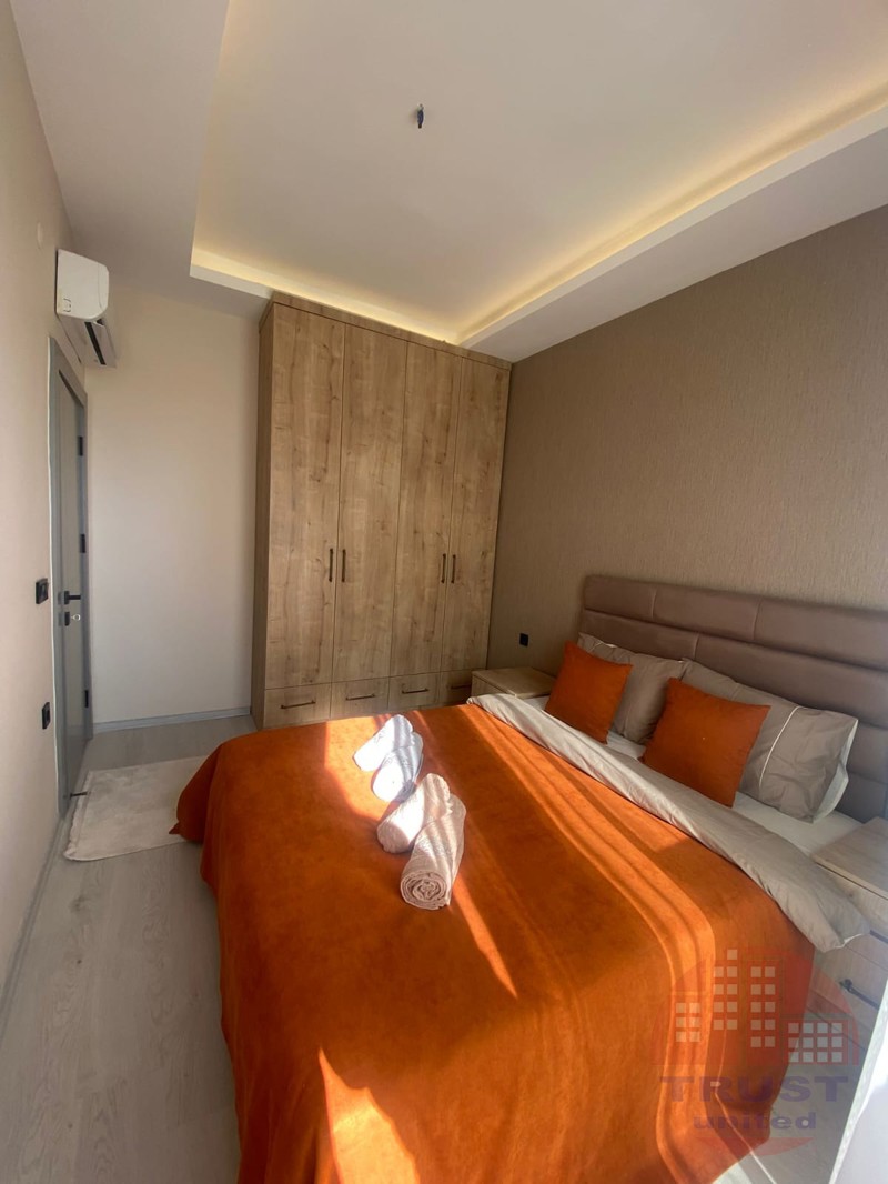 Exclusive 2+1 furnished apartment with sea views in Avsallar, Alanya
