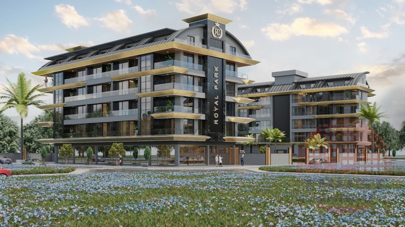 Royal apartments in deluxe residential complex in Kargicak, Alanya