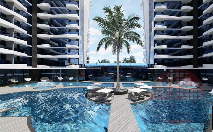 Luxury resort complex in Avsallar, Alanya.