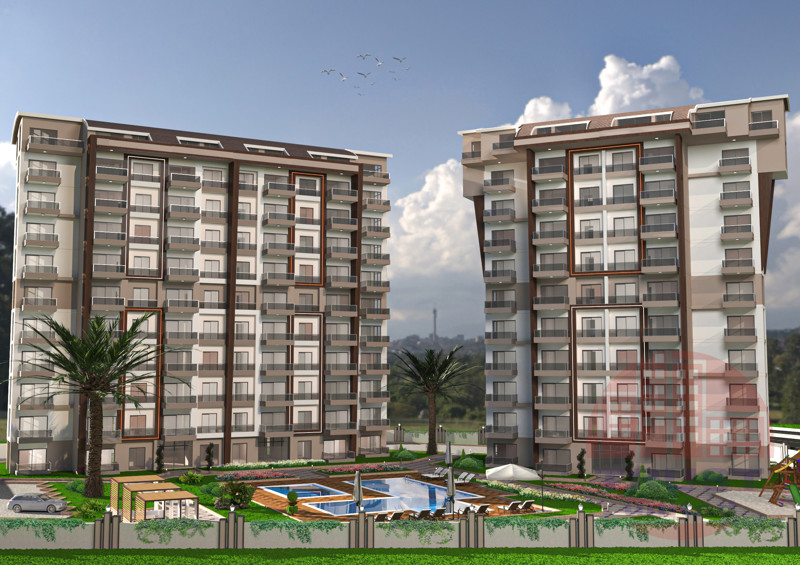 Contemporary family apartments in Gazipasha district of Alanya