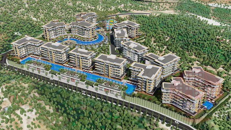 Premium unique residential complex in Kestel, Alanya