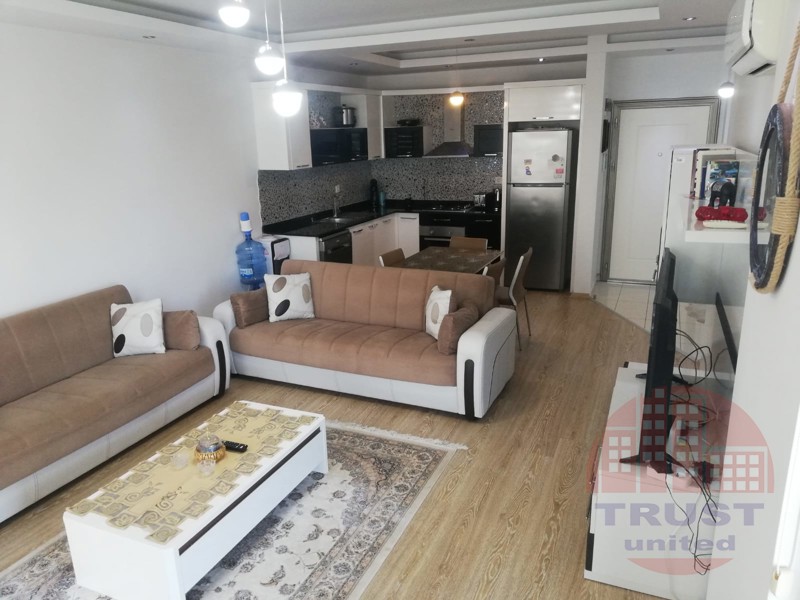 Spacious 2+1 furnished apartment with river view in Kestel, Alanya