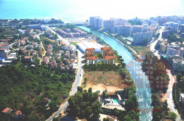 Spacious 2+1 furnished apartment with river view in Kestel, Alanya
