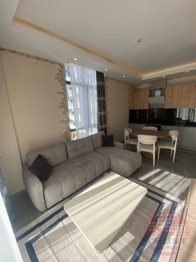 Exclusive 2+1 furnished apartment with sea views in Avsallar, Alanya