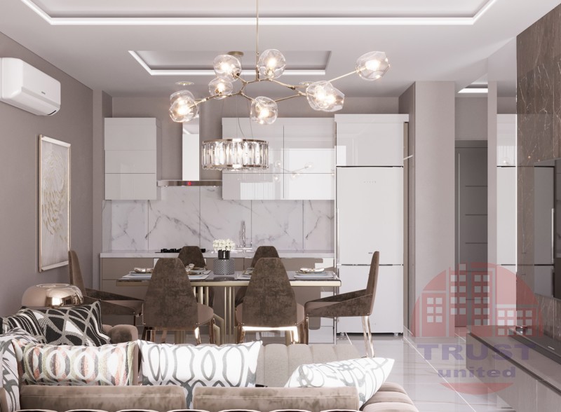 Contemporary family apartments in Gazipasha district of Alanya