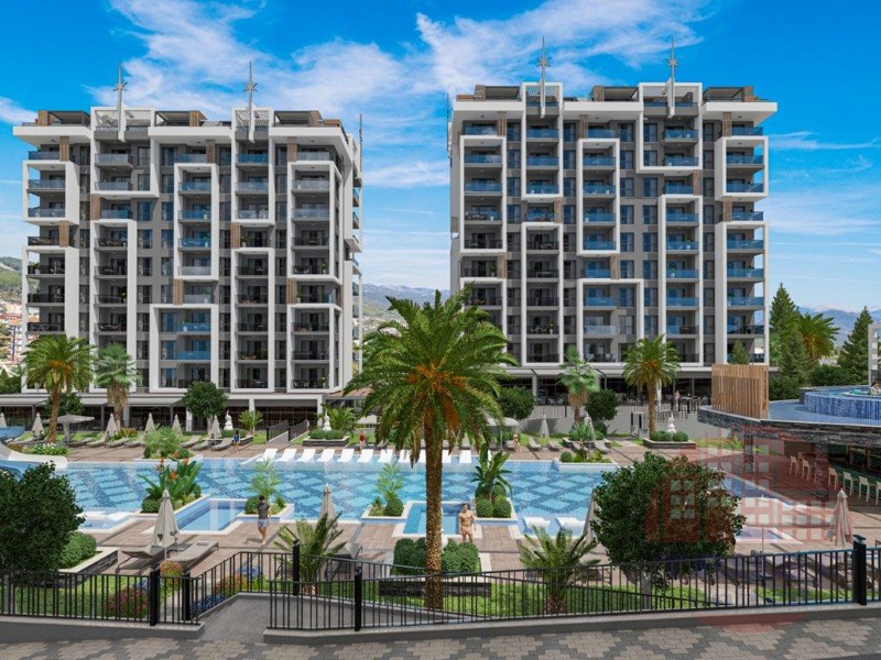 Grand residential complex in a walking distance from the sea in Avsallar