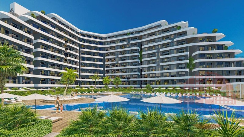 Luxury apartments suitable for Turkish citizenship in in Altintash, Antalya