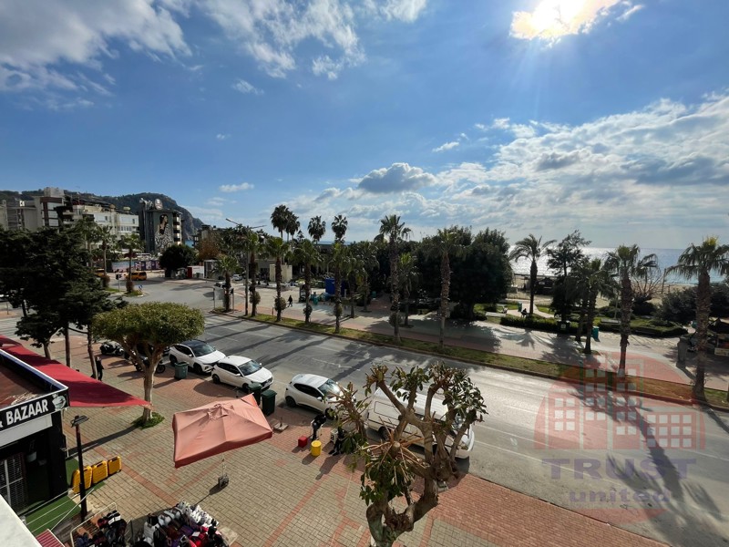 Prime seafront 3+1 apartment in historic Alanya center