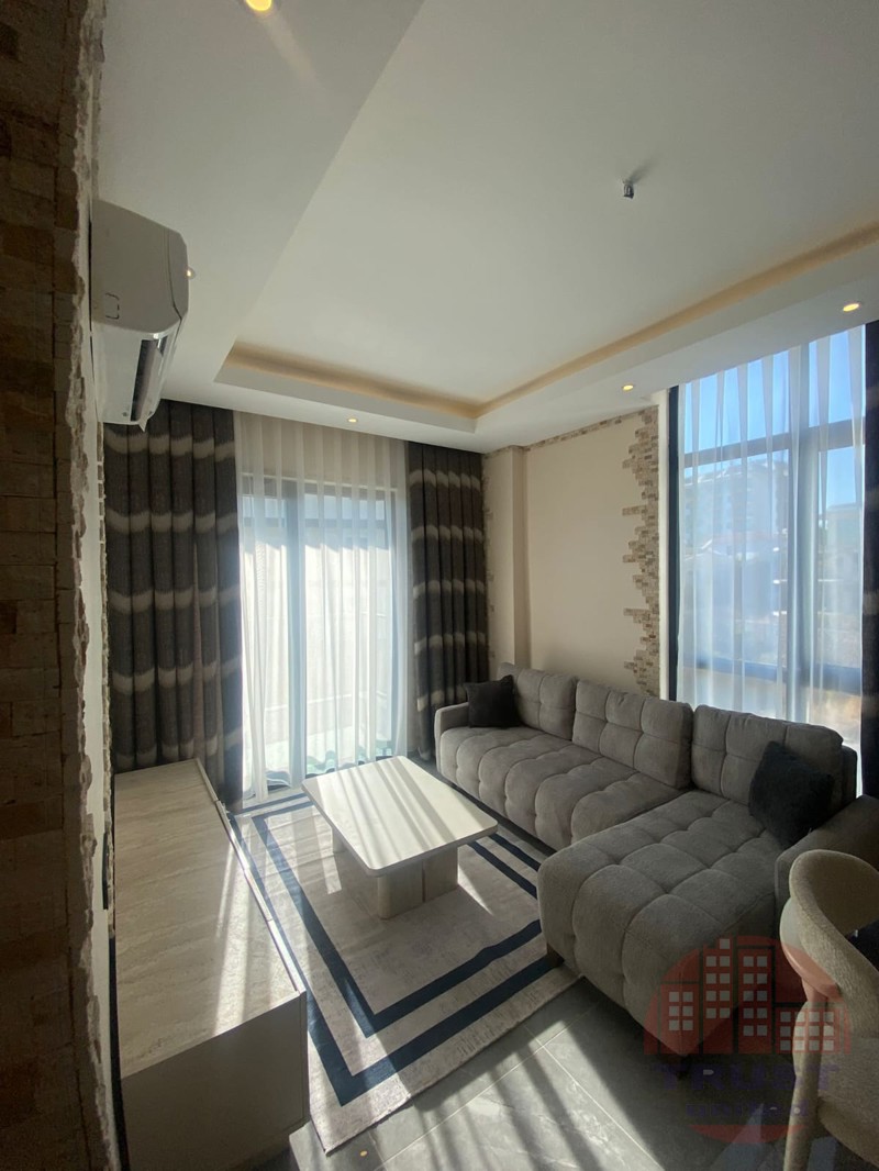Exclusive 2+1 furnished apartment with sea views in Avsallar, Alanya