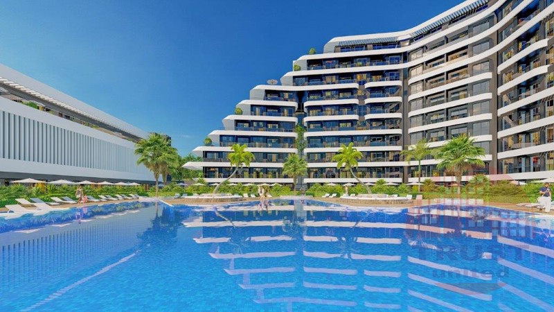 Luxury apartments suitable for Turkish citizenship in in Altintash, Antalya