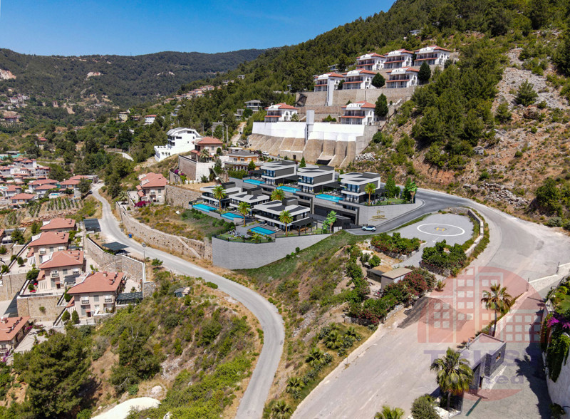 Luxury villas in Alanya suitable for obtaining Turkish citizenship through investment