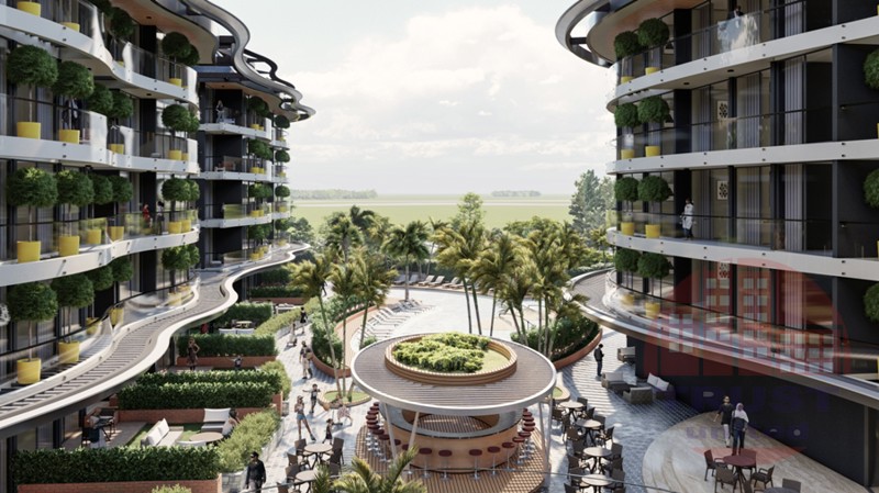 Magnificent residential complex in a few steps from the beach in Oba