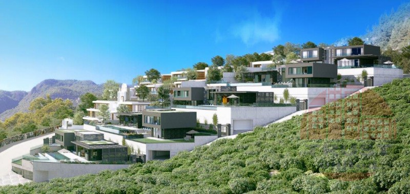 Deluxe villas with charming sea and Alanya castle views