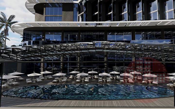 Luxury resort complex in Avsallar, Alanya.