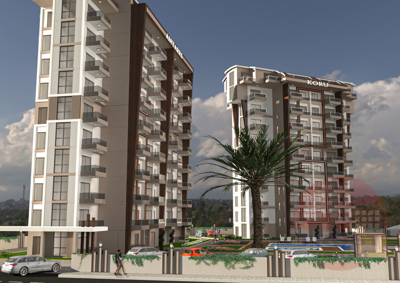 Contemporary family apartments in Gazipasha district of Alanya