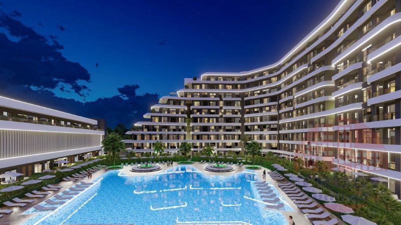 Luxury apartments suitable for Turkish citizenship in in Altintash, Antalya