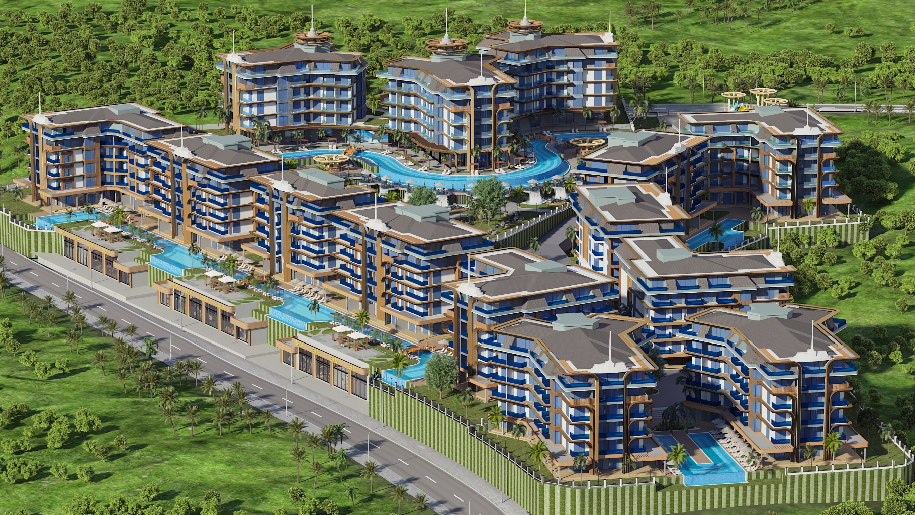 Premium unique residential complex in Kestel, Alanya